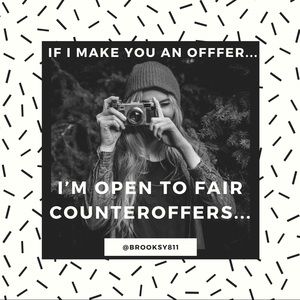 OPEN TO FAIR COUNTERS! 🤝